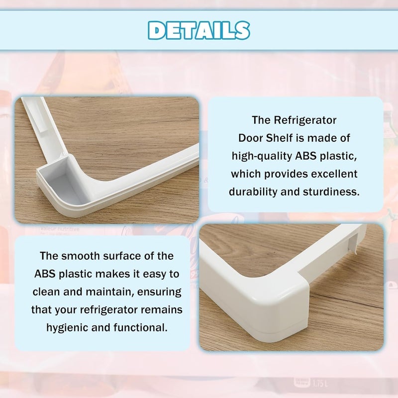 Kojem WR17X11889 Replacement Refrigerator Door Shelf Compatible with GE Refrigerator FreshFood Door Retaining Bar Shelf - Image 5